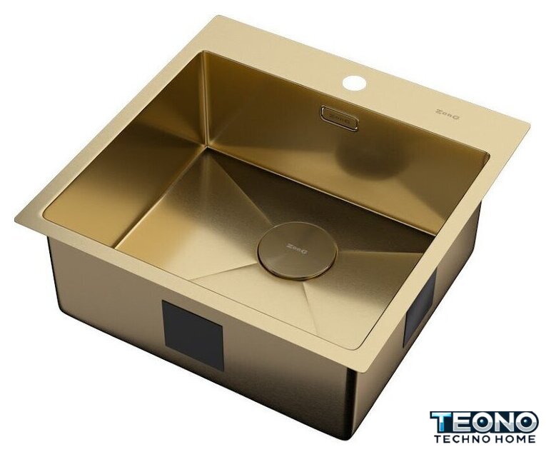 Кухонная мойка ZorG Zerox 51 IF PVD Gold - Изображение №2 — Интернет-магазин Teono.by