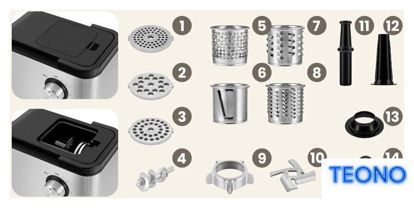 Мясорубка Zeegma Molen Chef Easy - Изображение №11 — Интернет-магазин Teono.by