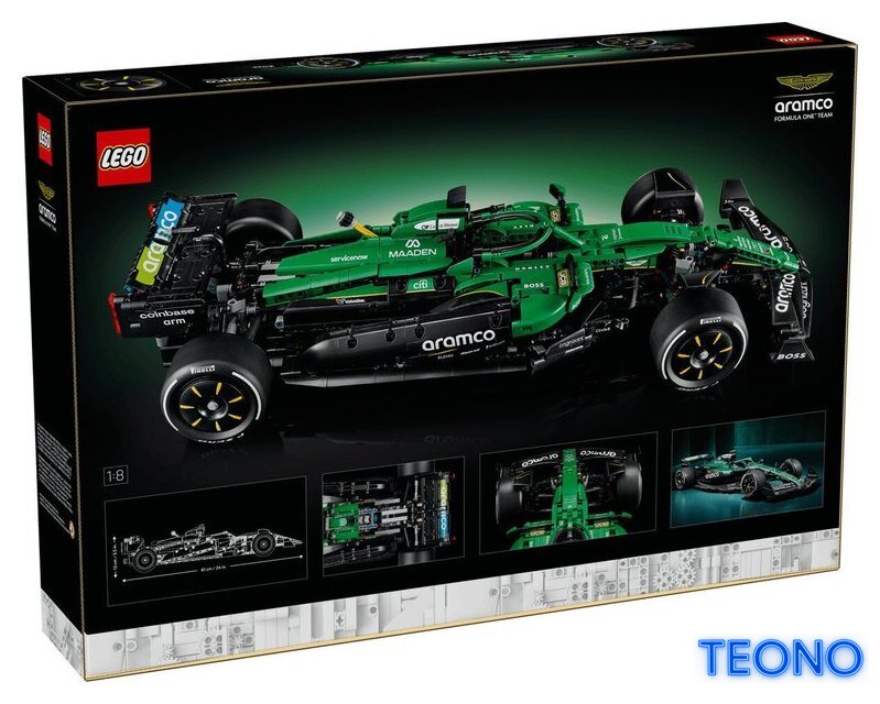 Конструктор LEGO Technic 42240 Aston Martin Aramco AMR25 F1 - Изображение №23 — Интернет-магазин Teono.by