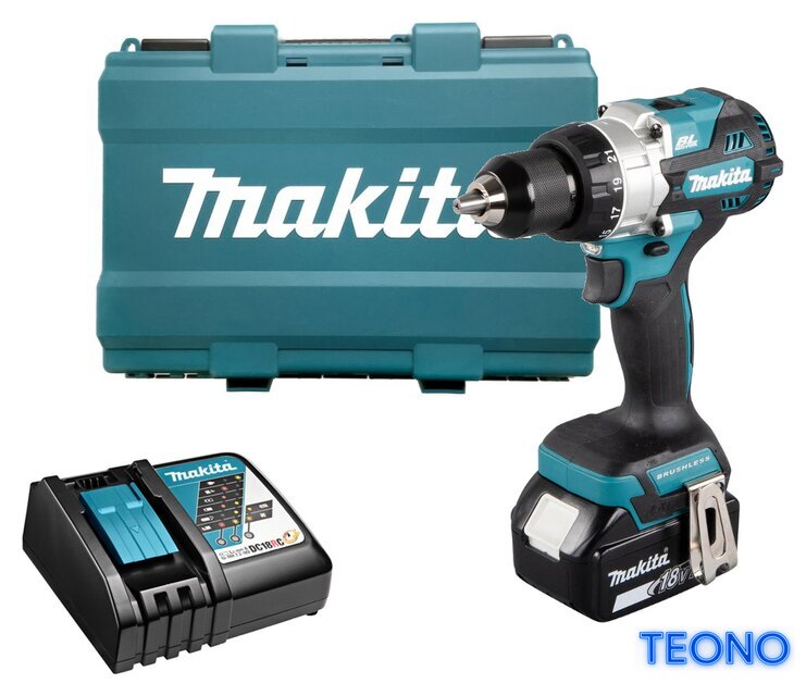 Дрель-шуруповерт Makita DDF486RT (с 1-им АКБ, кейс) - Изображение №1 — Интернет-магазин Teono.by