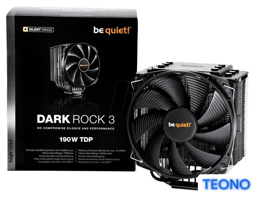 Кулер для процессора be quiet! Dark Rock 3 [BK018] - Изображение №5 — Интернет-магазин Teono.by