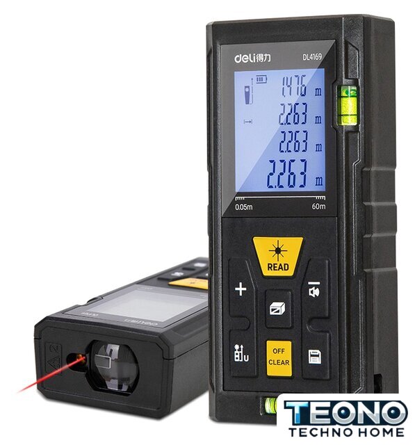 Лазерный дальномер Deli DL4169 - Изображение №1 — Интернет-магазин Teono.by