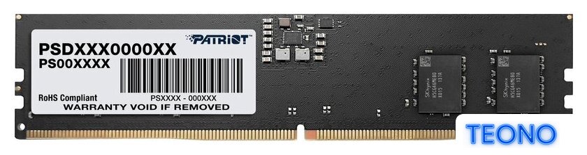 Оперативная память Patriot Signature Line 32ГБ DDR5 4800 МГц PSD532G48002 - Изображение №1 — Интернет-магазин Teono.by