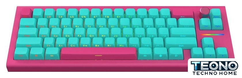 Клавиатура IO by Red Square Type 68 Pro g3ms Aquamarine (бирюзовый/розовый) - Изображение №1 — Интернет-магазин Teono.by