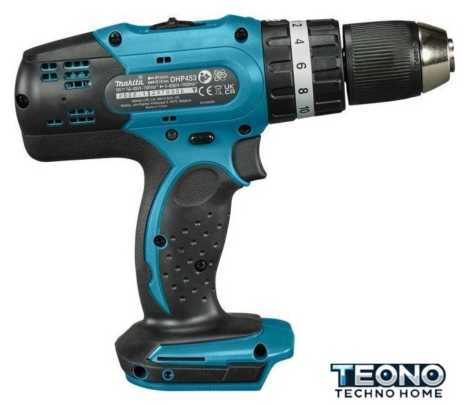 Ударная дрель-шуруповерт Makita DHP453RTJ (с 2-мя АКБ, кейс) - Изображение №5 — Интернет-магазин Teono.by