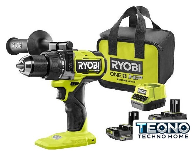Ударная дрель-шуруповерт Ryobi RPD18X-242S 5133005283 (с 2-мя АКБ 2 Ач+4 Ач, сумка) - Изображение №1 — Интернет-магазин Teono.by