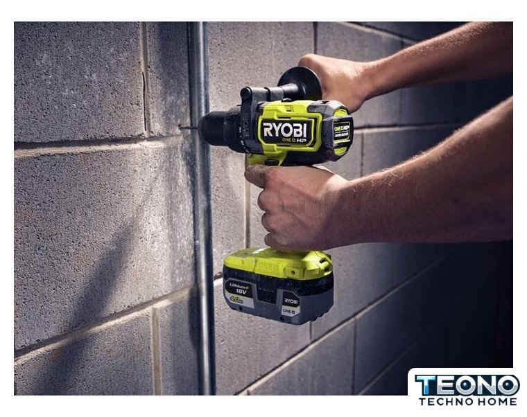Ударная дрель-шуруповерт Ryobi RPD18X-242S 5133005283 (с 2-мя АКБ 2 Ач+4 Ач, сумка) - Изображение №7 — Интернет-магазин Teono.by