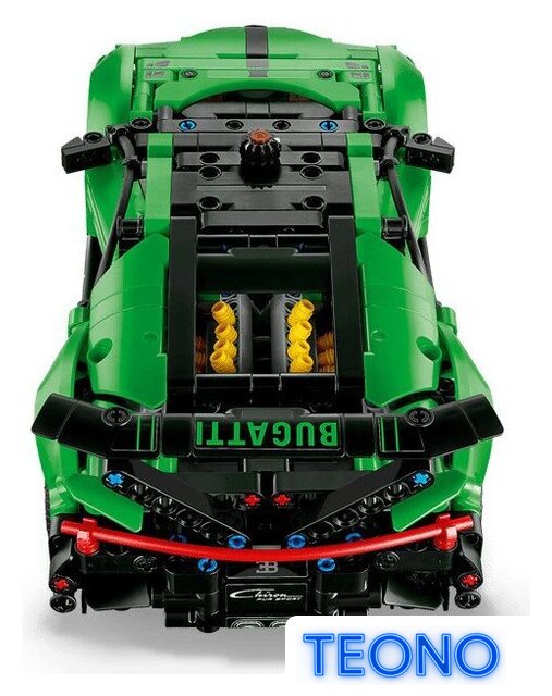 Конструктор LEGO Technic 42241 Green Bugatti Chiron Pur Sport Hypercar - Изображение №6 — Интернет-магазин Teono.by