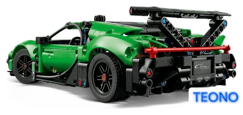 Конструктор LEGO Technic 42241 Green Bugatti Chiron Pur Sport Hypercar - Изображение №4 — Интернет-магазин Teono.by