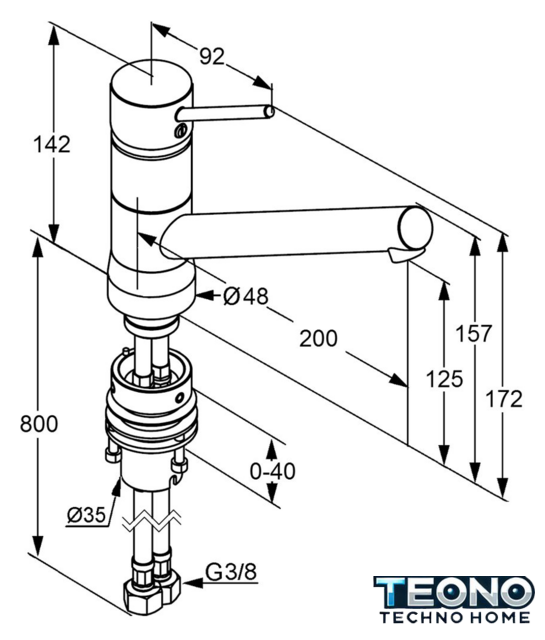 Смеситель Kludi Scope 339380575 (хром) - Изображение №2 — Интернет-магазин Teono.by