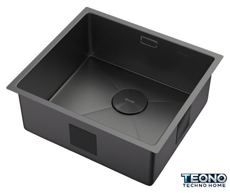 Кухонная мойка ZorG Zerox 49 U / IF Zurinox PVD Gunblack - Изображение №2 — Интернет-магазин Teono.by
