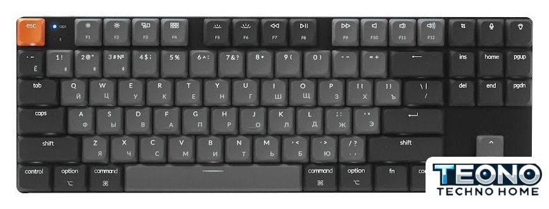 Клавиатура Keychron K1 V6 K1X-A1-RU (Keychron Low Profile Red) - Изображение №1 — Интернет-магазин Teono.by