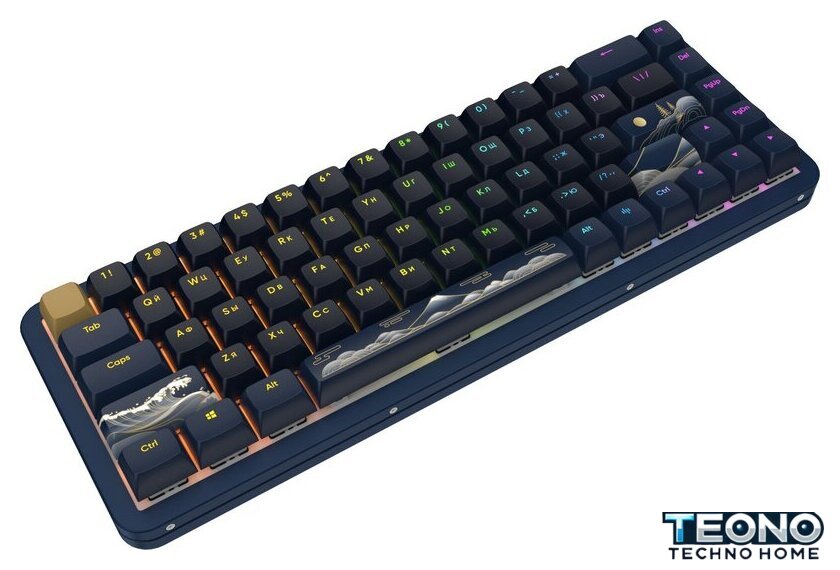 Клавиатура Red Square Alumix 68 Yotei + коврик Red Square Yotei (g3ms Magnetite Ice) - Изображение №4 — Интернет-магазин Teono.by