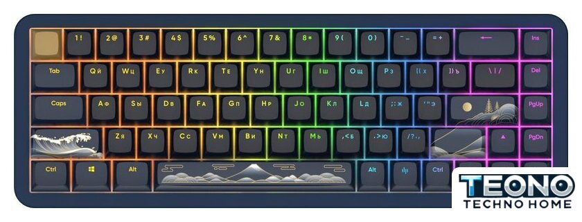 Клавиатура Red Square Alumix 68 Yotei + коврик Red Square Yotei (g3ms Magnetite Ice) - Изображение №2 — Интернет-магазин Teono.by
