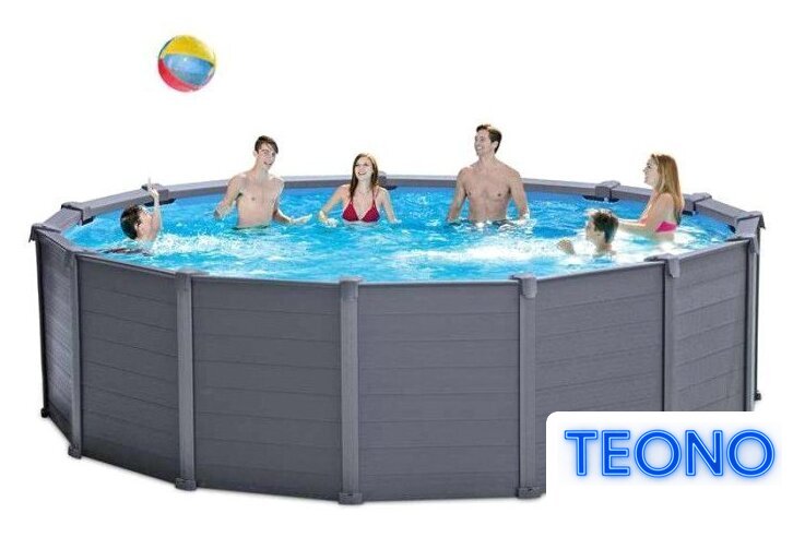 Каркасный бассейн Intex Graphite Gray Panel 26384 (478х124) - Изображение №2 — Интернет-магазин Teono.by