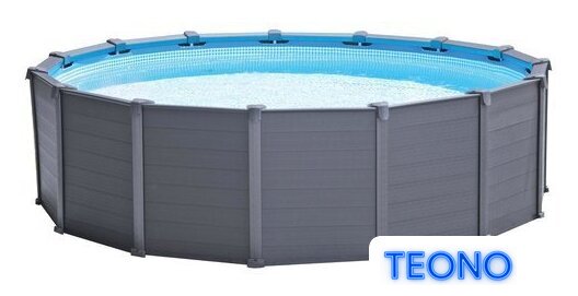 Каркасный бассейн Intex Graphite Gray Panel 26384 (478х124) - Изображение №1 — Интернет-магазин Teono.by