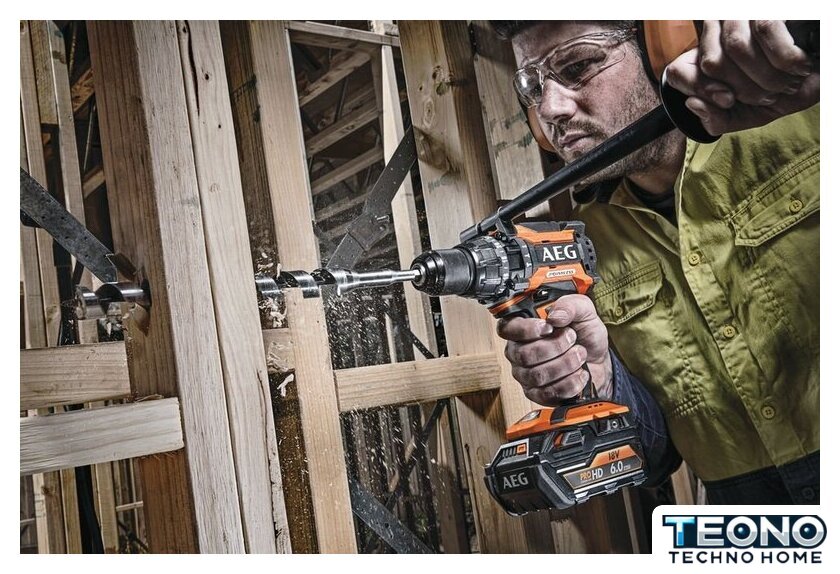 Ударная дрель-шуруповерт AEG Powertools BSB 18BL LI-602C 4935464100 (с 2-мя АКБ 6 Ач, кейс) - Изображение №4 — Интернет-магазин Teono.by