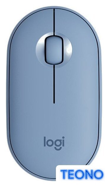 Мышь Logitech M350 Pebble (голубой) - Изображение №1 — Интернет-магазин Teono.by