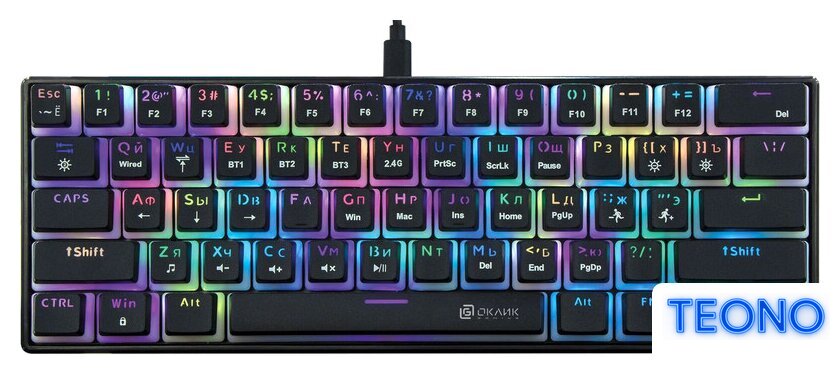 Клавиатура Оклик K763W (черный) - Изображение №1 — Интернет-магазин Teono.by
