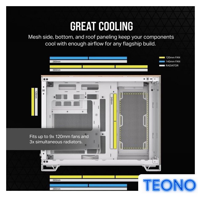 Корпус Corsair 2500X CC-9011288-WW - Изображение №6 — Интернет-магазин Teono.by