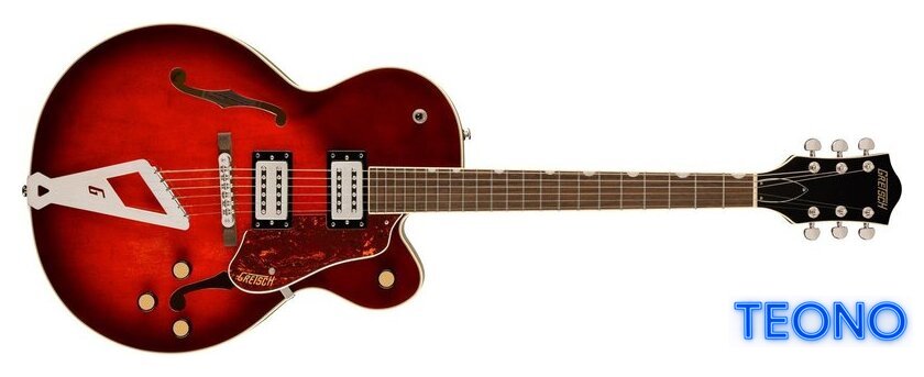 Полуакустическая гитара Gretsch G2420 Streamliner Claret Burst - Изображение №2 — Интернет-магазин Teono.by