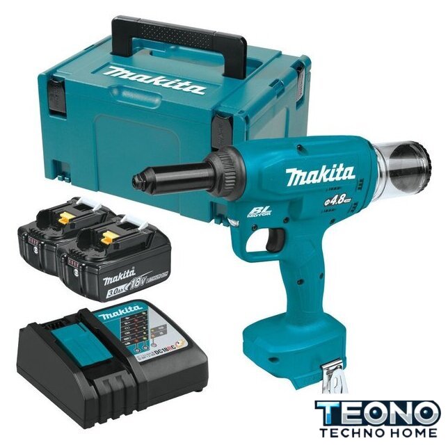 Заклепочник Makita DRV150RFJ (с 2-мя АКБ, кейс) - Изображение №1 — Интернет-магазин Teono.by