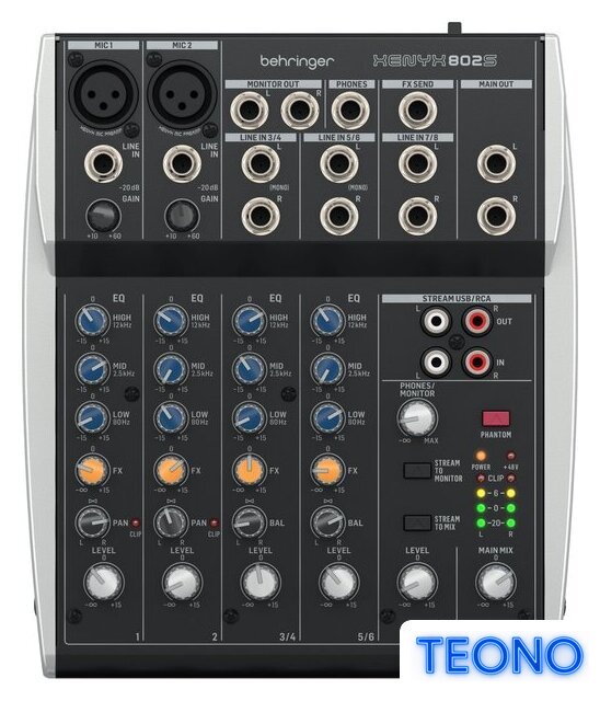 Микшерный пульт Behringer Xenyx 802S - Изображение №1 — Интернет-магазин Teono.by