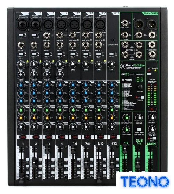 Микшерный пульт MACKIE ProFX12V3 - Изображение №1 — Интернет-магазин Teono.by