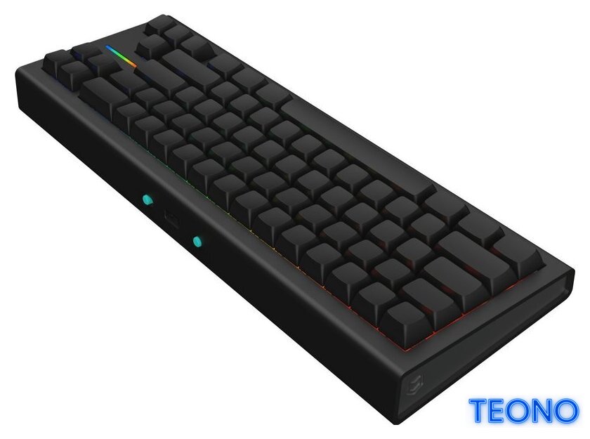 Клавиатура IO by Red Square Type 68 Magnetic g3ms Magnetite Ice (черный) - Изображение №3 — Интернет-магазин Teono.by