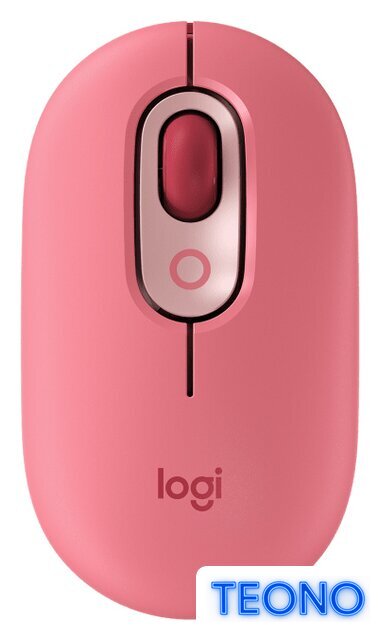 Мышь Logitech Pop Mouse (розовый/бордовый) - Изображение №1 — Интернет-магазин Teono.by