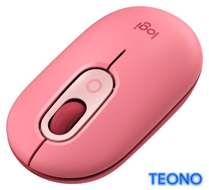 Мышь Logitech Pop Mouse (розовый/бордовый) - Изображение №3 — Интернет-магазин Teono.by