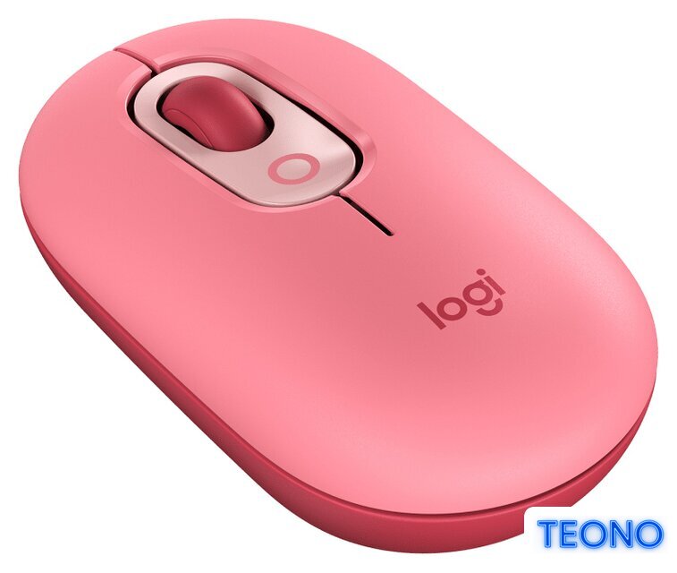 Мышь Logitech Pop Mouse (розовый/бордовый) - Изображение №2 — Интернет-магазин Teono.by