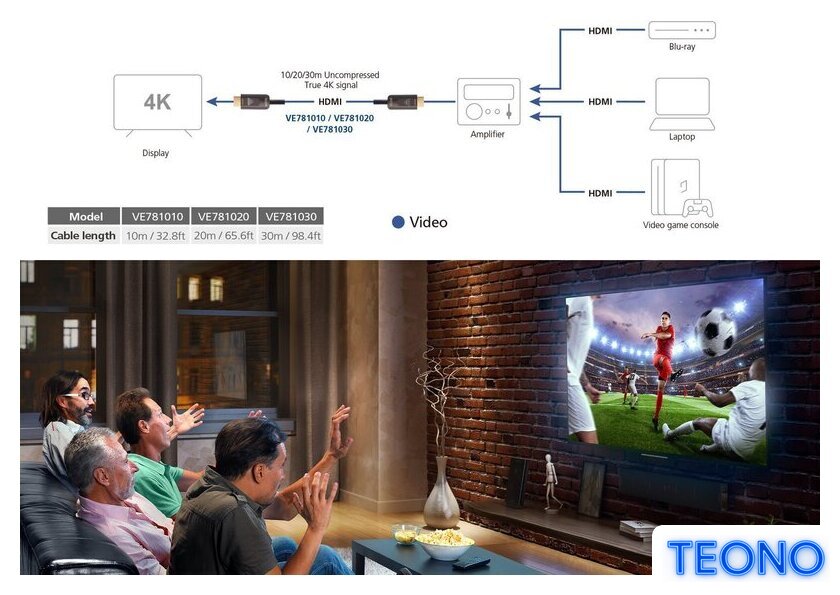 Кабель Aten VE781010-AT HDMI - HDMI (10 м, черный) - Изображение №5 — Интернет-магазин Teono.by