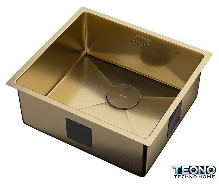 Кухонная мойка ZorG Zerox 49 U / IF PVD Gold - Изображение №2 — Интернет-магазин Teono.by