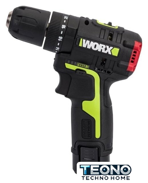 Ударная дрель-шуруповерт Worx Professional WU131X (с 2-мя АКБ, сумка) - Изображение №2 — Интернет-магазин Teono.by