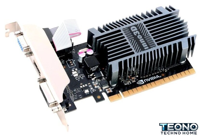 Видеокарта Inno3D GeForce GT 710 LP 2GB SDDR3 [N710-1SDV-E3BX] - Изображение №2 — Интернет-магазин Teono.by