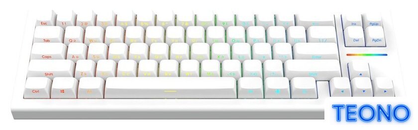 Клавиатура IO by Red Square Type 68 Magnetic g3ms Magnetite Ice (белый) - Изображение №1 — Интернет-магазин Teono.by