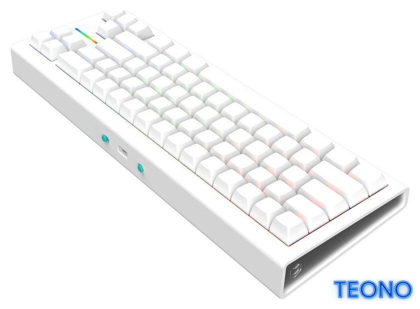 Клавиатура IO by Red Square Type 68 Magnetic g3ms Magnetite Ice (белый) - Изображение №3 — Интернет-магазин Teono.by