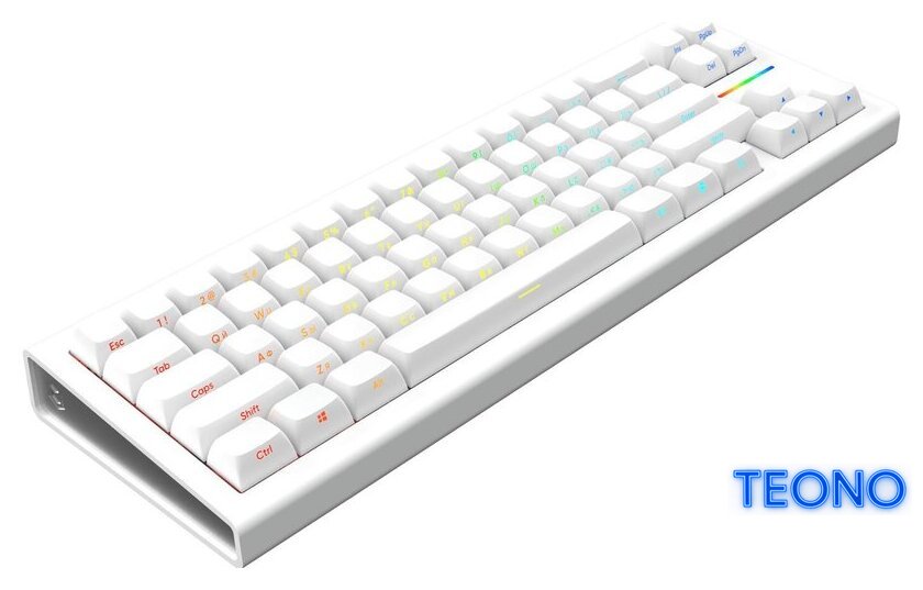 Клавиатура IO by Red Square Type 68 Magnetic g3ms Magnetite Ice (белый) - Изображение №2 — Интернет-магазин Teono.by