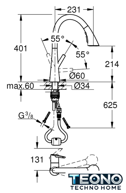 Смеситель Grohe Zedra 32294002 - Изображение №6 — Интернет-магазин Teono.by