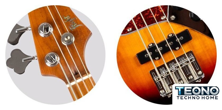 Бас-гитара Flight Mini JB Moonburst Bass - Изображение №5 — Интернет-магазин Teono.by