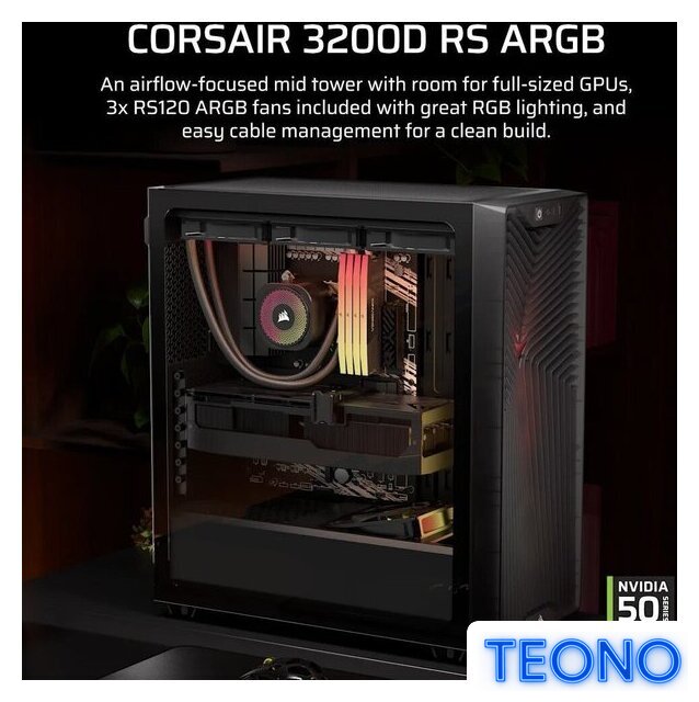Корпус Corsair 3200D RS ARGB CC-9011346-WW - Изображение №4 — Интернет-магазин Teono.by
