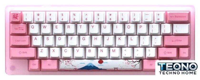 Клавиатура Akko ACR 59 Acrylic Tokyo (Akko CS Jelly Pink) - Изображение №1 — Интернет-магазин Teono.by