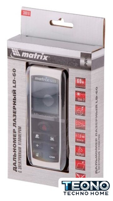 Лазерный дальномер Matrix LD-60 38016 - Изображение №5 — Интернет-магазин Teono.by