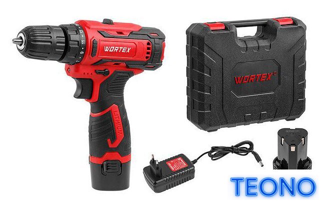 Дрель-шуруповерт Wortex BD 1220 Li 1329356 (с 2-мя АКБ, кейс) - Изображение №1 — Интернет-магазин Teono.by