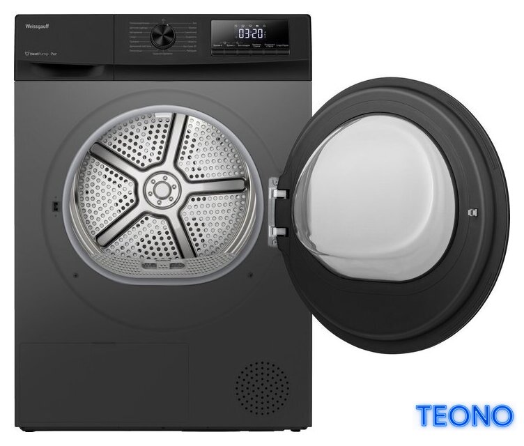 Сушильная машина Weissgauff WD 4948 Heat Pump Grey - Изображение №4 — Интернет-магазин Teono.by