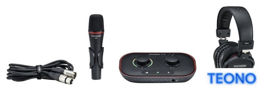 Комплект для звукозаписи Focusrite Vocaster One Studio - Изображение №3 — Интернет-магазин Teono.by