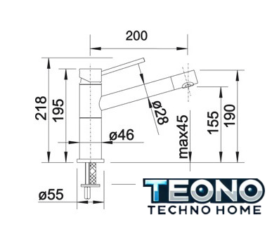 Смеситель Blanco Alta Compact Silgranit (серый беж) [517633] - Изображение №2 — Интернет-магазин Teono.by