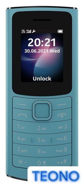 Кнопочный телефон Nokia 110 4G Dual SIM (бирюзовый) - Изображение №2 — Интернет-магазин Teono.by
