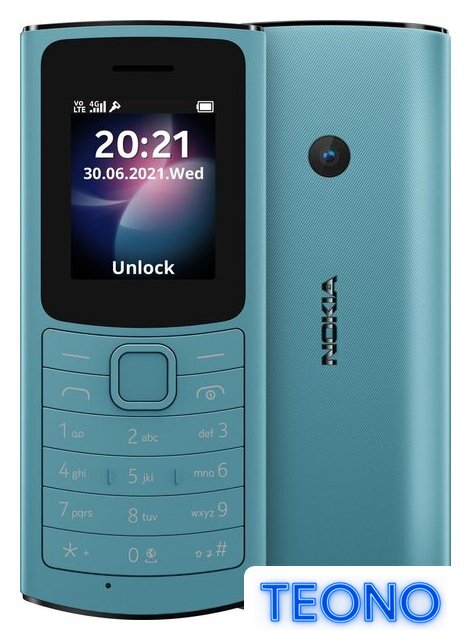 Кнопочный телефон Nokia 110 4G Dual SIM (бирюзовый) - Изображение №1 — Интернет-магазин Teono.by